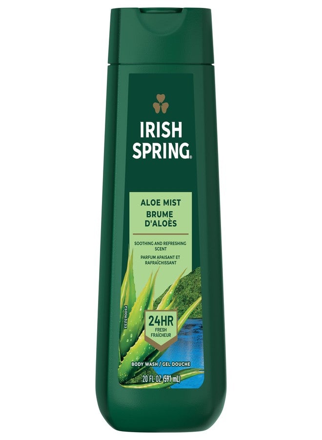 Irish Spring Men's Body Wash Shower Gel, Aloe Mist, 20 Oz, 4 Pack - Image 1